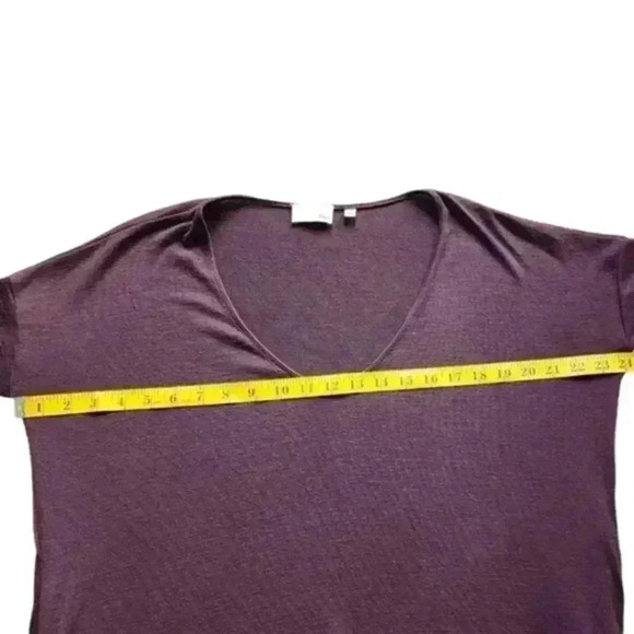 Aritzia Wilfred Free Gail Dress Long-sleeve V-neck Purple Normcore Women's S - Picture 12 of 12